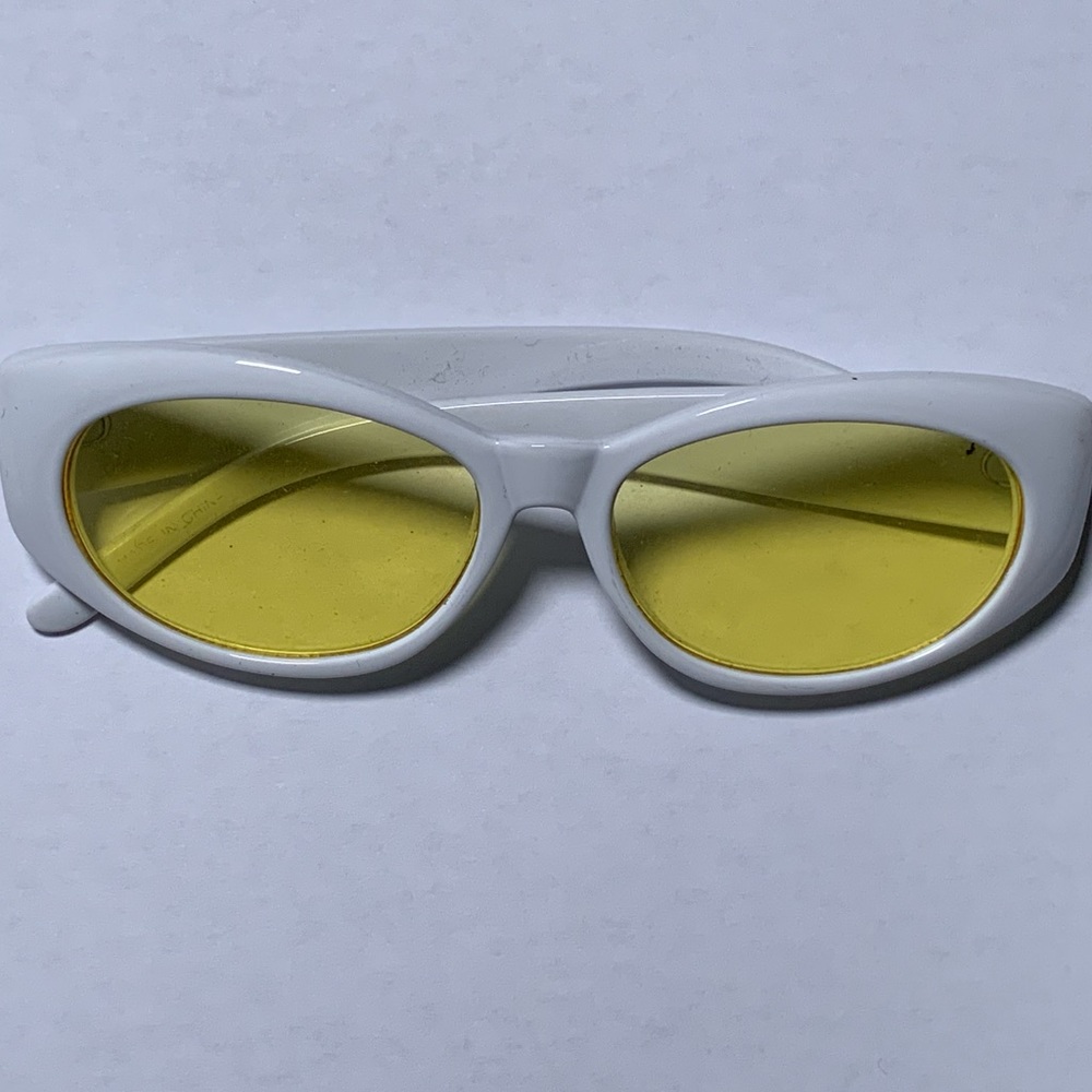 Yellow frame sunglasses